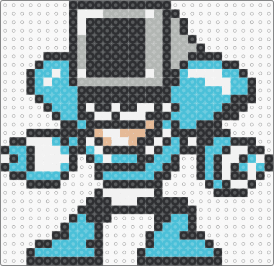 Dust Man - black,light blue,mega man,megaman,mega man 4,vacuum