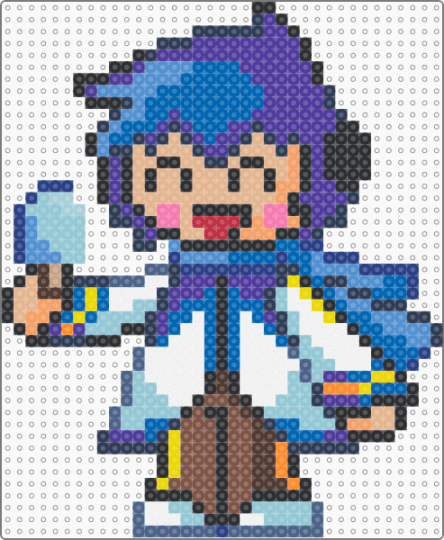 Kaito popsicle - blue,purple,beige,light blue,kaito,vocaloid,popsicle,ice cream