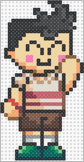 Charles - black,beige,tan,colorful,reality resort,total drama,teacher
