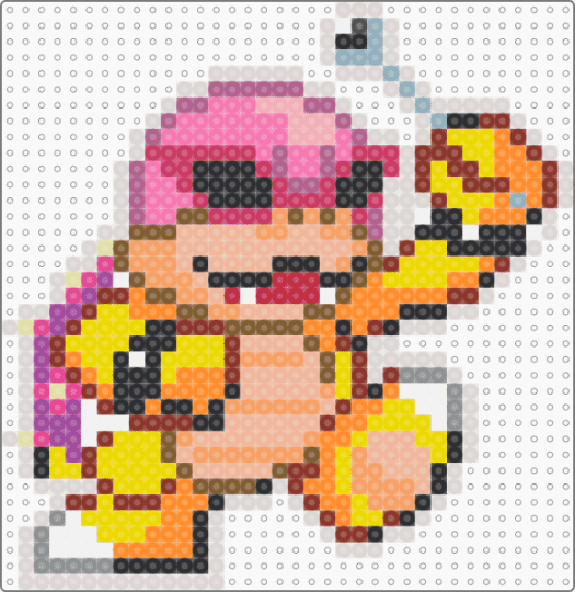 Roy - beige, koopaling, mario, orange, pink, super mario, turtle, yellow