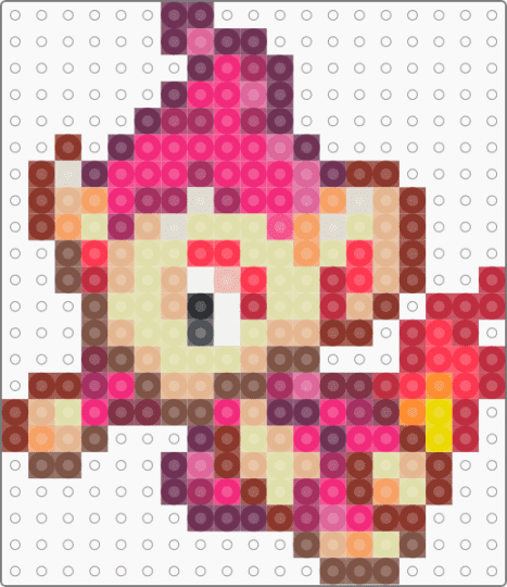Shiny Chimchar - red,pink,beige,yellow,pokemon,shiny,sinnoh,fire