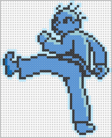 karate joe - light blue,rhythm heaven
