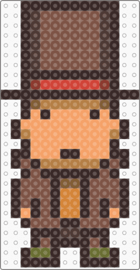 Professor Layton map sprite - brown,tan,professor layton
