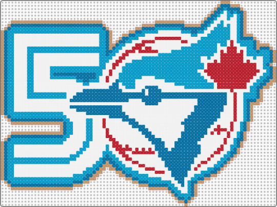 Blue Jays 50 - blue, light blue
