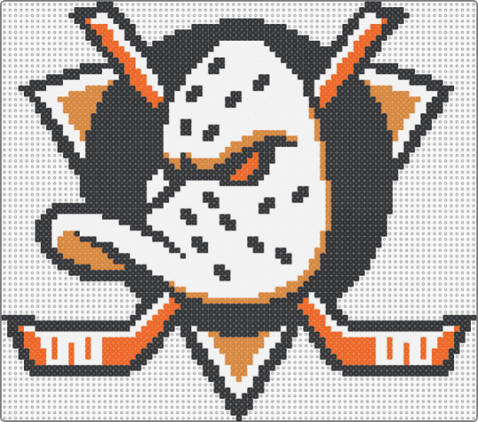 Anaheim ducks (3x3) - anaheim ducks,hockey,logo,team,sports,sport,orange,white