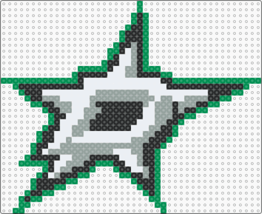 Dallas Stars - green,gray