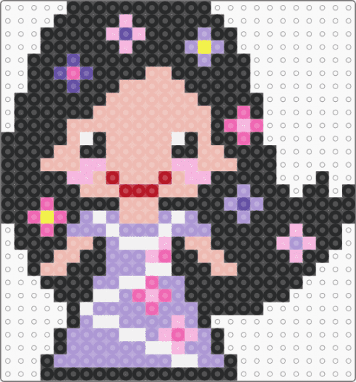 Encanto Isabela - isabela,encanto,character,movie,animation,disney,cartoon,dress,black,pink,beige