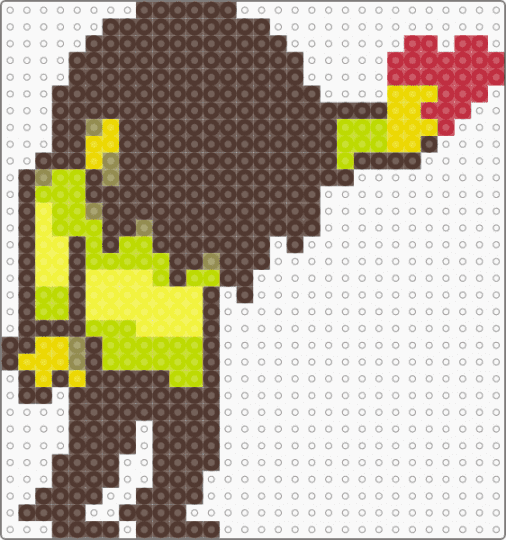 Kris deltarune heart out - brown