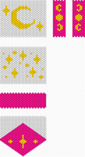 Moon-themed bag - pink