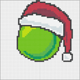 PeaGate - pea,food,santa hat,christmas,holiday,festive,playful,vibrant,seasonal,red,green,white