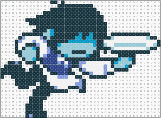 chef kris - black,light blue,deltarune,chapter 3
