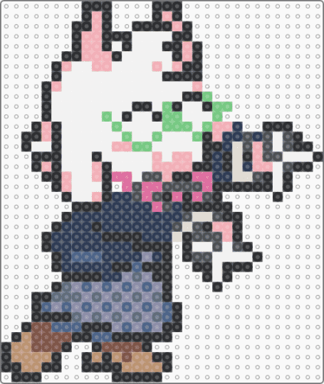 ralsei skirt uniform - beige,gray,purple,deltarune,ralsei,deltarune chapter 5,video game