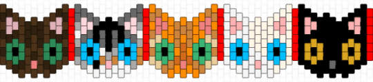 All the cats - brown,orange,red,beige