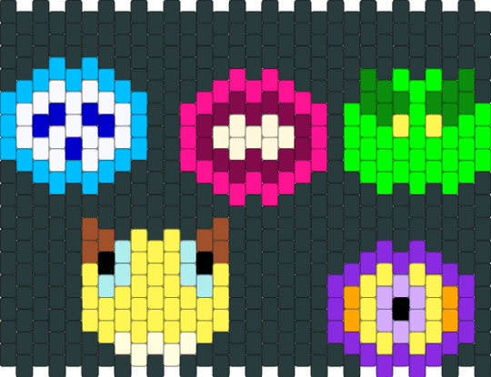 The lords in black cuff - black,pink,green,purple,colorful