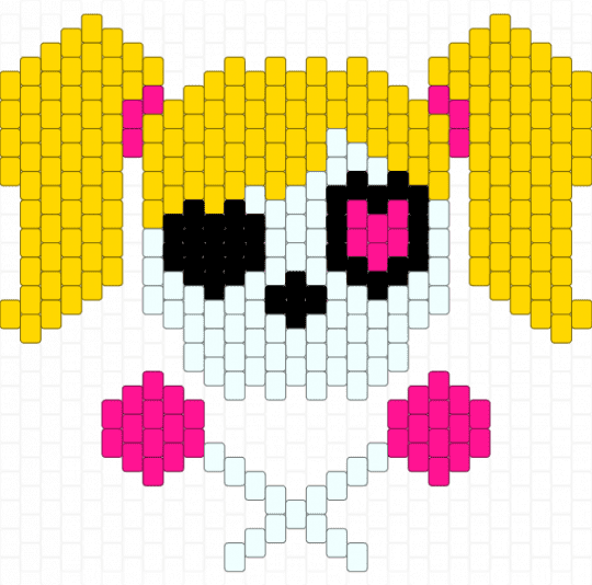 Lollipop Chainsaw alternate logo - lollipop chainsaw,logo,skull,crossbones,video game,remake,halloween,spooky,gaming,yellow