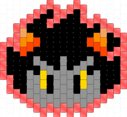Karkat Vantas face charm - gray,red,homestuck,karkat vantas,character