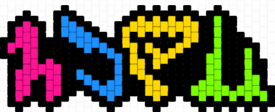 PLUR (Alternian) - black,pink,yellow,green,homestuck,plur