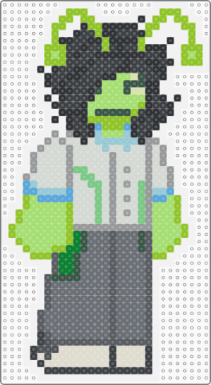 Swibble Dib from regretevator!!! - green,gray,swibble dib,regretevator,roblox,alien