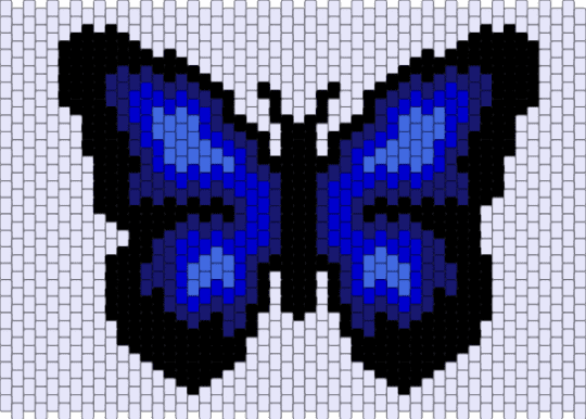 Blue butterfly (Bag or tapestry if you want) - white,purple,butterfly,blue,bag,tapestry