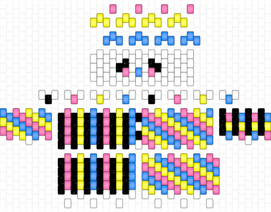 primary colors glow clown - clown, glow, glow in the dark, kidcore, light blue, yellow