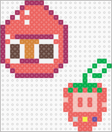 strawberry cookie and pocket strawberry - pink,red,cookie run,ovenbreak,crk,cookie run kingdom,strawberry cookie,pocket strawberry