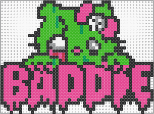Baddie Hello Kitty - baddie, green, hellokitty, pink, rave, sanrio, zombie