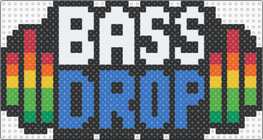 Bass Drop - black, blue, green