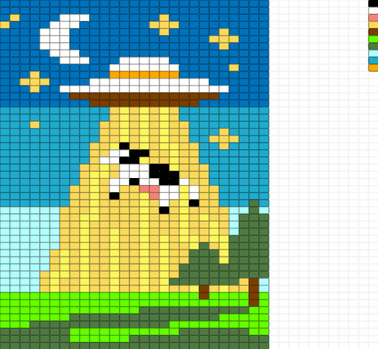 Cow Tapestry - blue, green, light blue, yellow