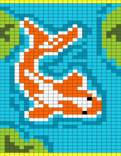 Koi Banner - light blue