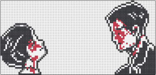 MCR Demolition Lovers for MINI - mcr,my chemical romance,emo,band,music,mini,demolition lovers,black,white,gray,red,three cheers for sweet revenge,perler pattern,kandi,gerard way