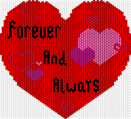 Heart - forever and always,heart,valentine,love,text,red