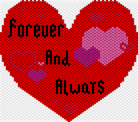 Heart - forever and always,heart,valentine,love,text,red