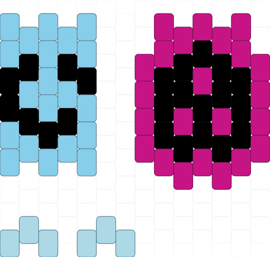 Cube and blixer for just shapes and beats - light blue,pink