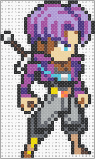 Future Trunks - beige,gray,pink,purple