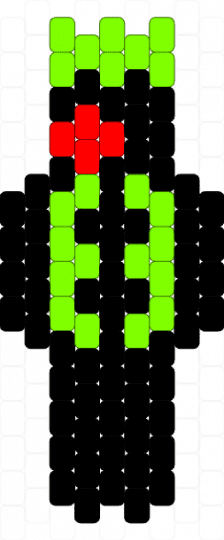 1x1x1x1 forsaken - black,green,forsaken,1x1x1x1,roblox,charm,kandi