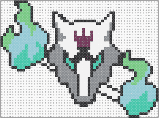 alolan marowak - gray,teal,light blue