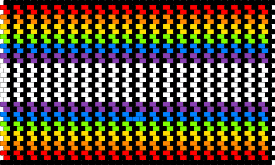 rainbow sleeve - black,orange,green,purple,colorful