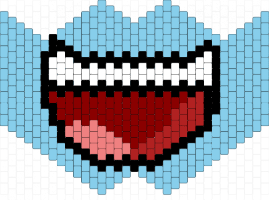 bfdi mouth mask - light blue,red,bfdi,osc,mask,sub zero