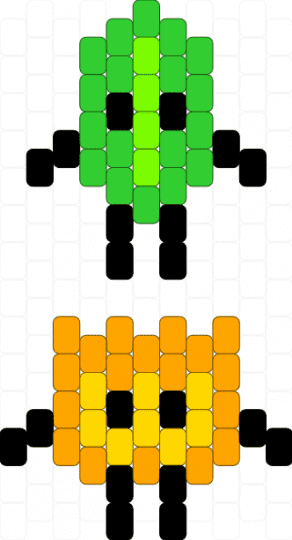 firey and leafy. (bfdi) - green,orange,osc,bfdi,firey,leafy