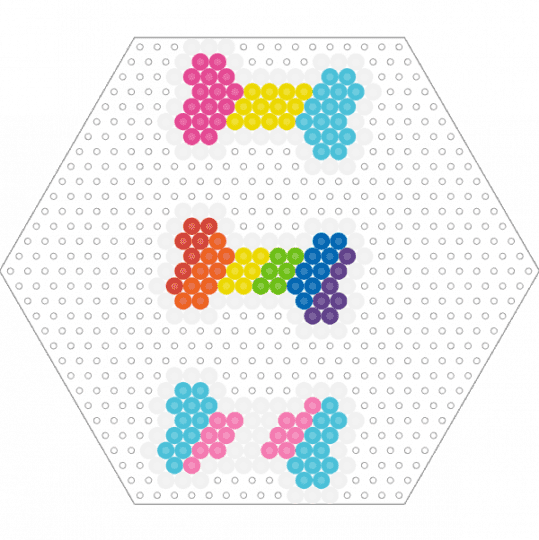 Pride Bones - white,yellow,light blue,pink,pride,pride flag,charm,bone,dog bone,collar,pet,furry