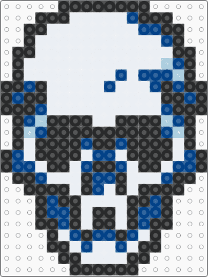 skull - skull,head,charm,skeleton,bone,halloween,spooky,white,blue