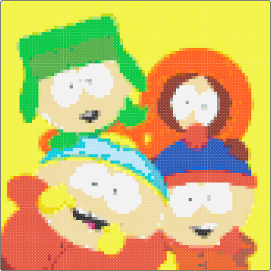 South park - yellow,orange,red,colorful