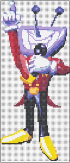 Tenna Intro Pose (Deltarune) - colorful, deltarune, deltarune chapter 3, kris, purple, ralsei, red, susie, tenna, undertale, video game