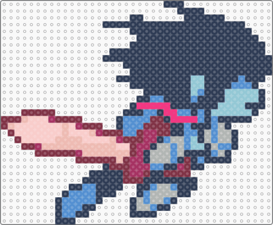 Kris Running (Deltarune) - deltarune, deltarune chapter 5, flowery, kris, purple, ralsei, susie