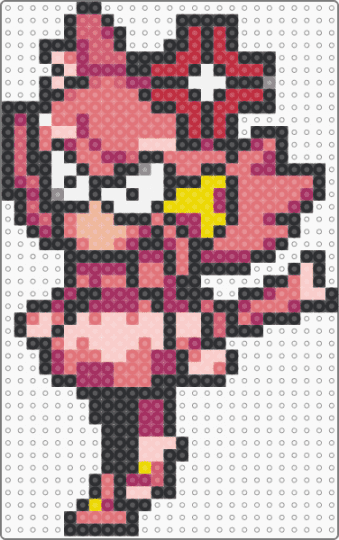 Angry Pink (Deltarune) - black,red,pink,deltarune,mad mew mew,deltarune chapter 5,kris,susie,ralsei,mad dummy