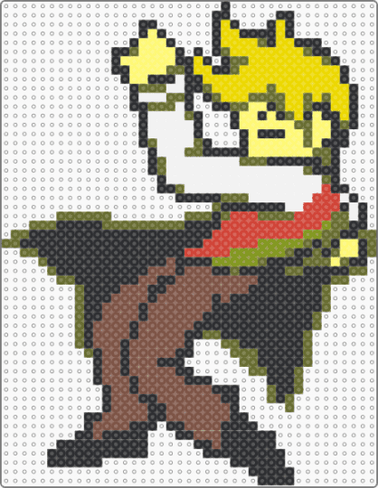 Flowery Pose (Deltarune) - gold,yellow,tan,deltarune,deltarune chapter 5,flowery,kris,ralsei,susie,jarona
