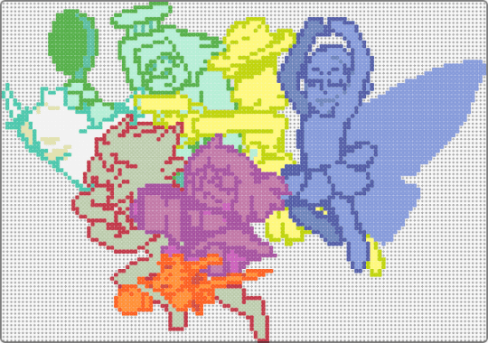 Omega Flowery (Deltarune) - asgore, colorful, deltarune chapter five, flowery, flowery deltarune, green, kris, omega flowery, pink, ralsei, susie