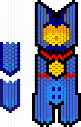 v1 ultrakill kitty - purple,blue,kitty,ultrakilk,robot,pet,dangle,big