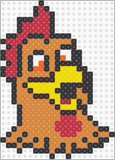 Rural King's Rudy Rooster (Small) - orange,rural king,rudy,rudy rooster,mascot,rooster,chicken