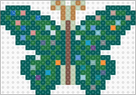 Christmas Tree Butterfly 2 - gray,green,christmas,christmas tree,butterfly,insect,bug